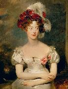 Sir Thomas Lawrence Portrait of Princess Caroline Ferdinande of Bourbon oil painting artist